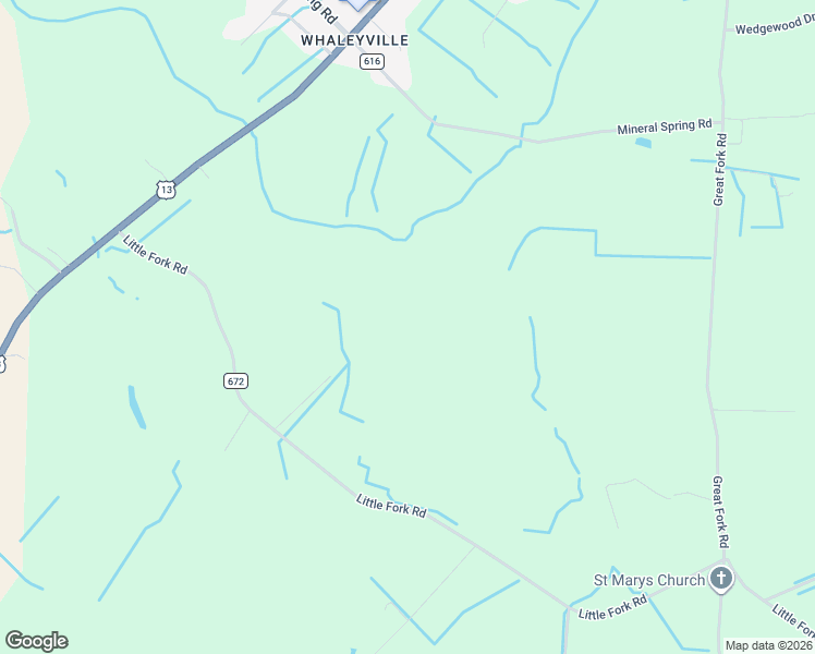 map of restaurants, bars, coffee shops, grocery stores, and more near 391 Little Fork Road in Suffolk
