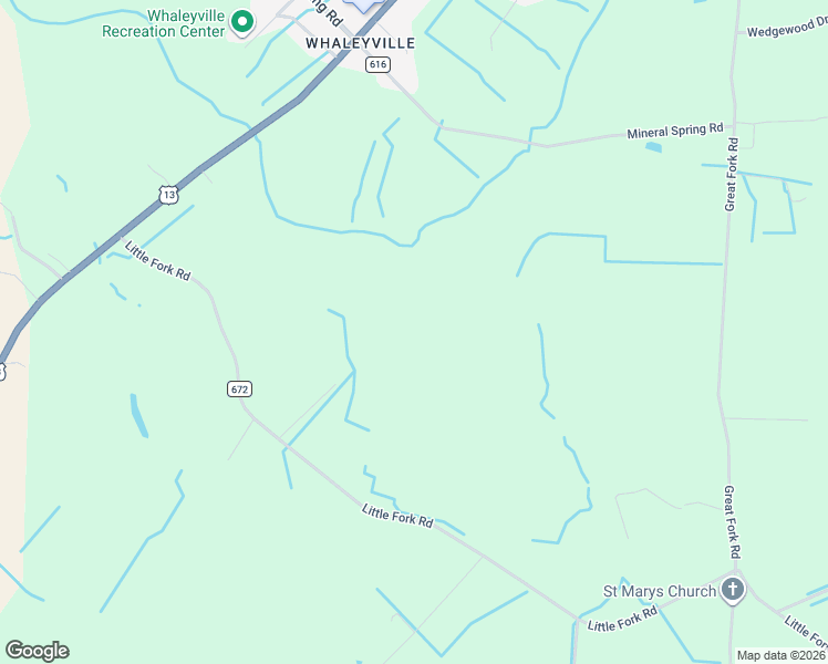 map of restaurants, bars, coffee shops, grocery stores, and more near 391 Little Fork Road in Suffolk