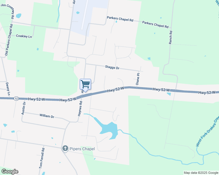 map of restaurants, bars, coffee shops, grocery stores, and more near 1101 Tennessee 52 in Portland
