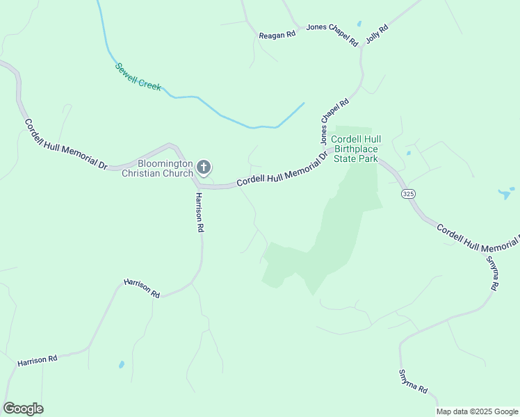 map of restaurants, bars, coffee shops, grocery stores, and more near 131 Cove Branch Road in Byrdstown