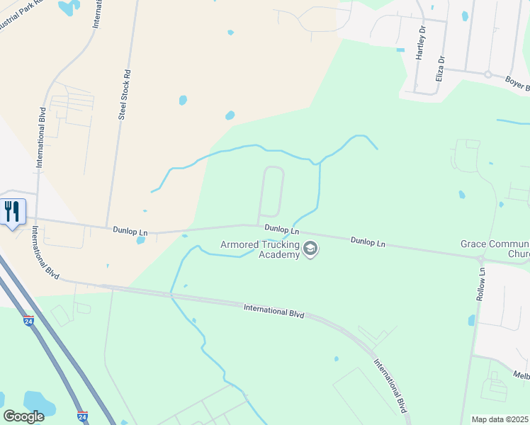 map of restaurants, bars, coffee shops, grocery stores, and more near 1128 Michaela Circle in Clarksville