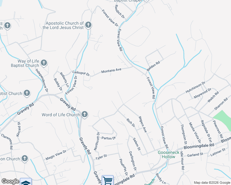 map of restaurants, bars, coffee shops, grocery stores, and more near 699 Rich Dr Exd in Bloomingdale