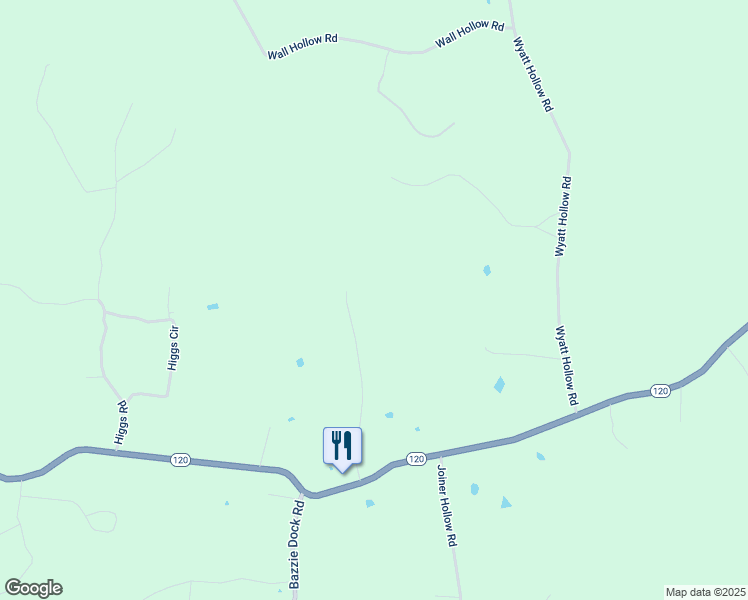 map of restaurants, bars, coffee shops, grocery stores, and more near 150 Hawkins Lane in Big Rock