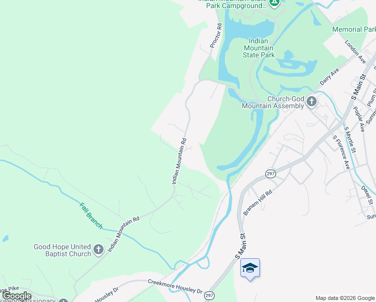 map of restaurants, bars, coffee shops, grocery stores, and more near 748 Indian Mountain Road in Jellico