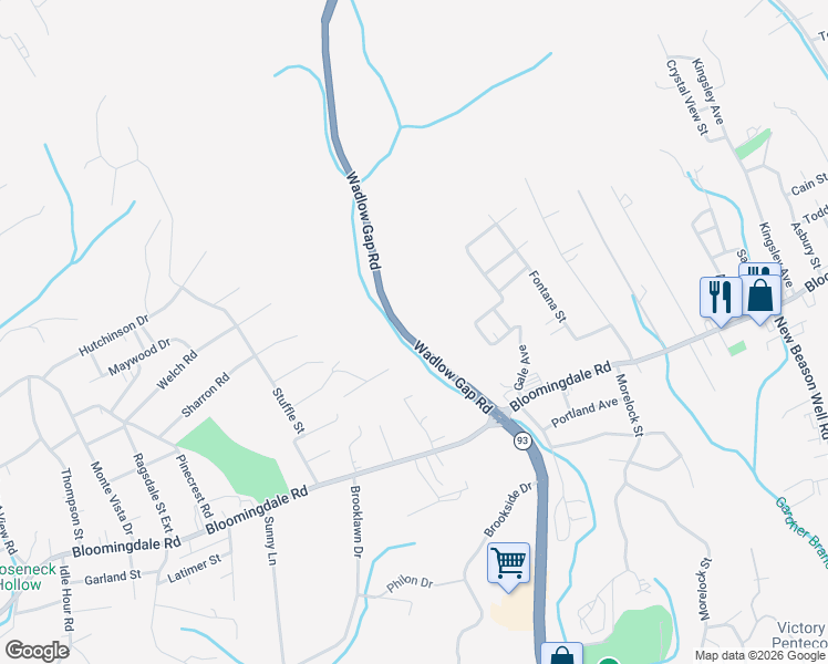map of restaurants, bars, coffee shops, grocery stores, and more near 216 Wadlow Gap Road in Kingsport