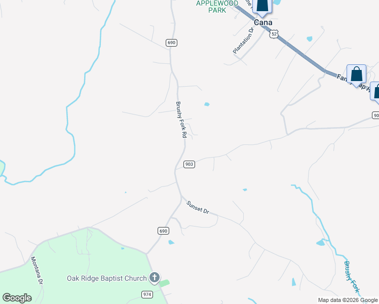 map of restaurants, bars, coffee shops, grocery stores, and more near 180 Woodcreek Drive in Cana