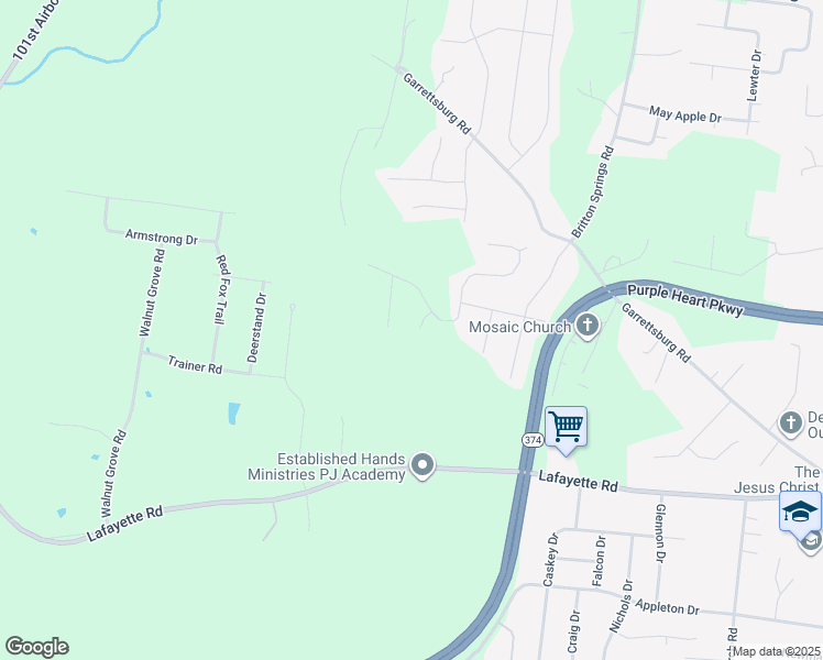 map of restaurants, bars, coffee shops, grocery stores, and more near 1307 Wofford Dr in Clarksville