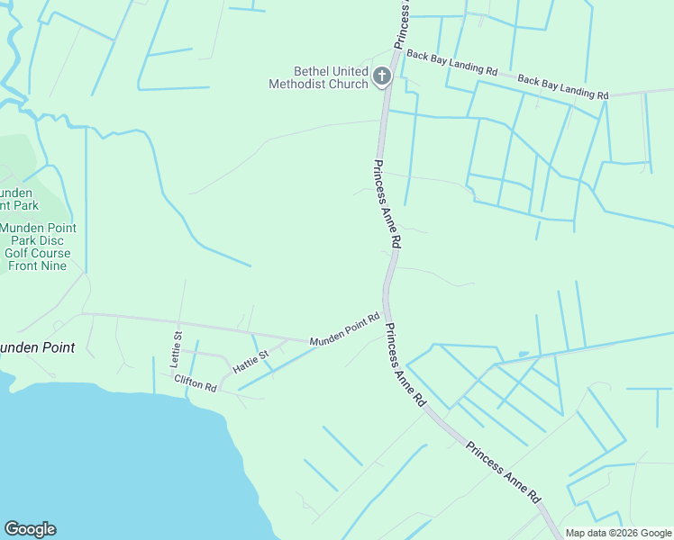 map of restaurants, bars, coffee shops, grocery stores, and more near 1832 Munden Point Road in Virginia Beach