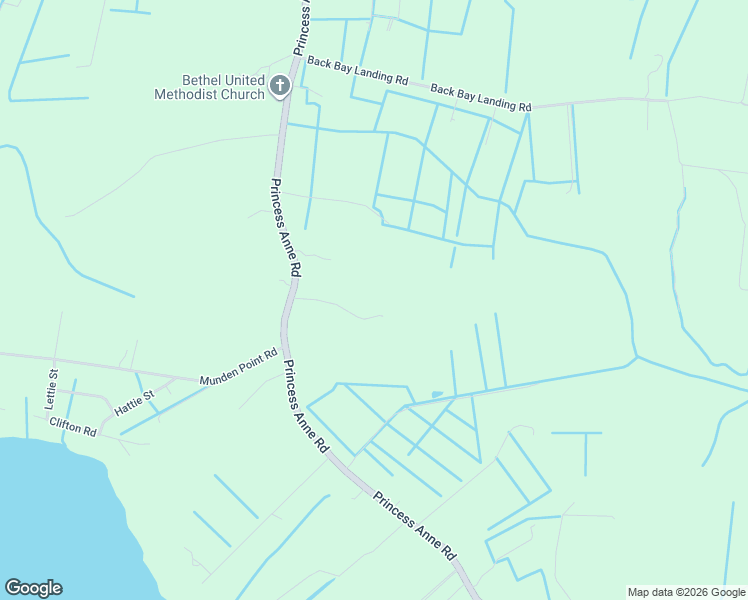 map of restaurants, bars, coffee shops, grocery stores, and more near 416 Princess Anne Road in Virginia Beach