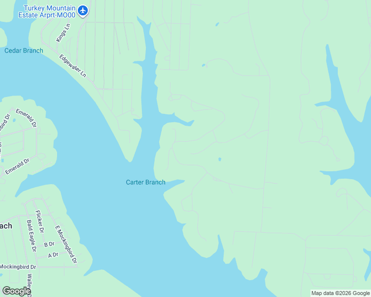 map of restaurants, bars, coffee shops, grocery stores, and more near 23358 Stoney Point Circle in Shell Knob