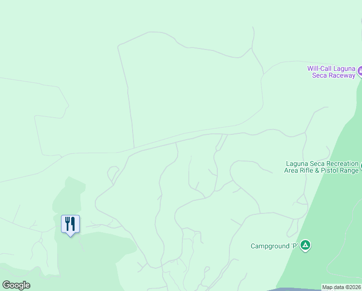 map of restaurants, bars, coffee shops, grocery stores, and more near 403 Via Del Milagro in Monterey