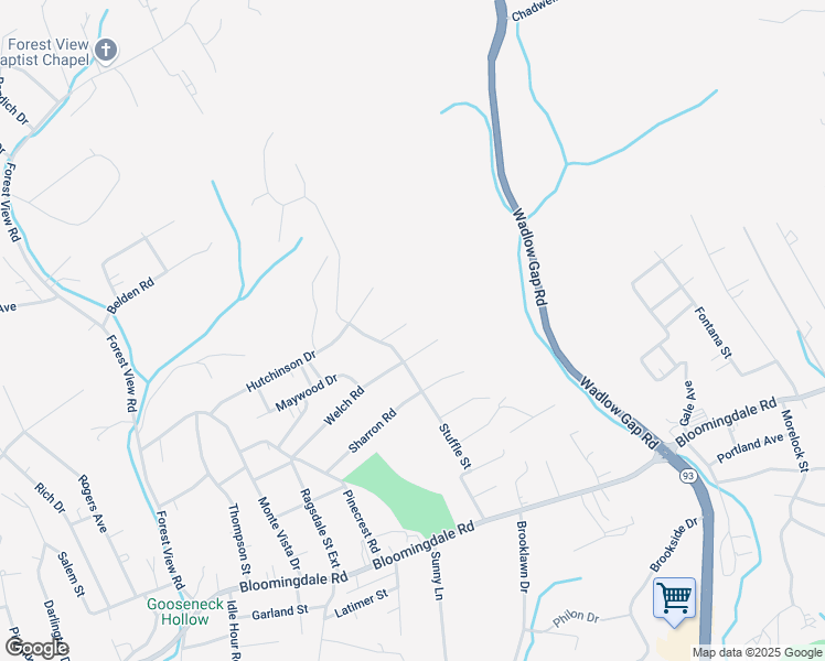 map of restaurants, bars, coffee shops, grocery stores, and more near 2111 Hayes Street in Kingsport