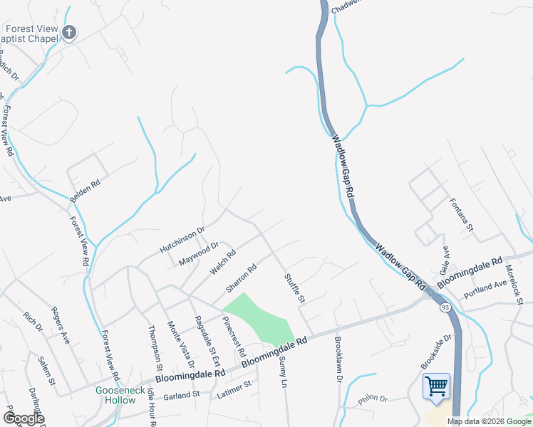 map of restaurants, bars, coffee shops, grocery stores, and more near 2111 Hayes Street in Kingsport