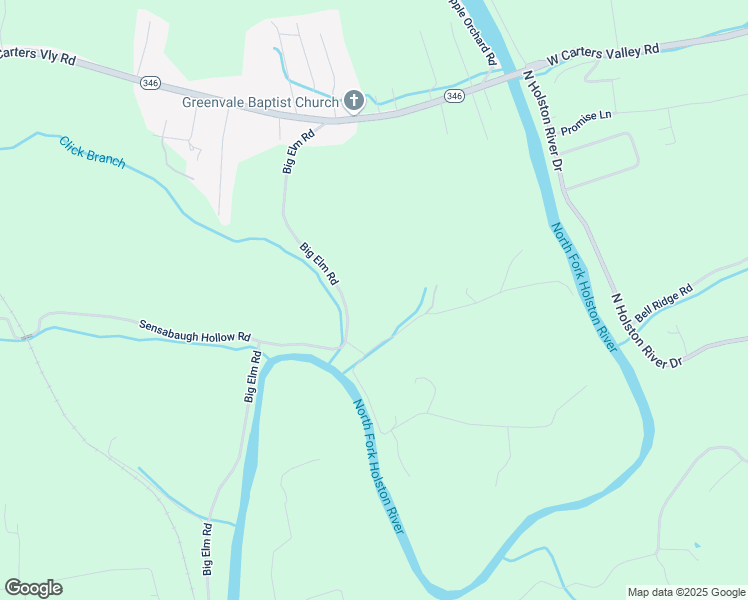 map of restaurants, bars, coffee shops, grocery stores, and more near 209 Big Elm Road in Church Hill