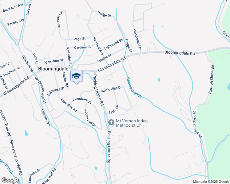 map of restaurants, bars, coffee shops, grocery stores, and more near 3400 Rustic Hills Drive in Kingsport