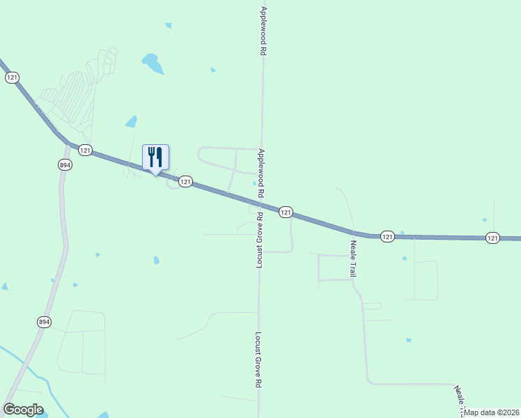 map of restaurants, bars, coffee shops, grocery stores, and more near 15 Locust Grove Road in Murray