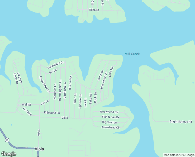 map of restaurants, bars, coffee shops, grocery stores, and more near 791-1119 Lake Road in Shell Knob