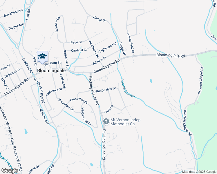 map of restaurants, bars, coffee shops, grocery stores, and more near 3400 Rustic Hills Drive in Kingsport