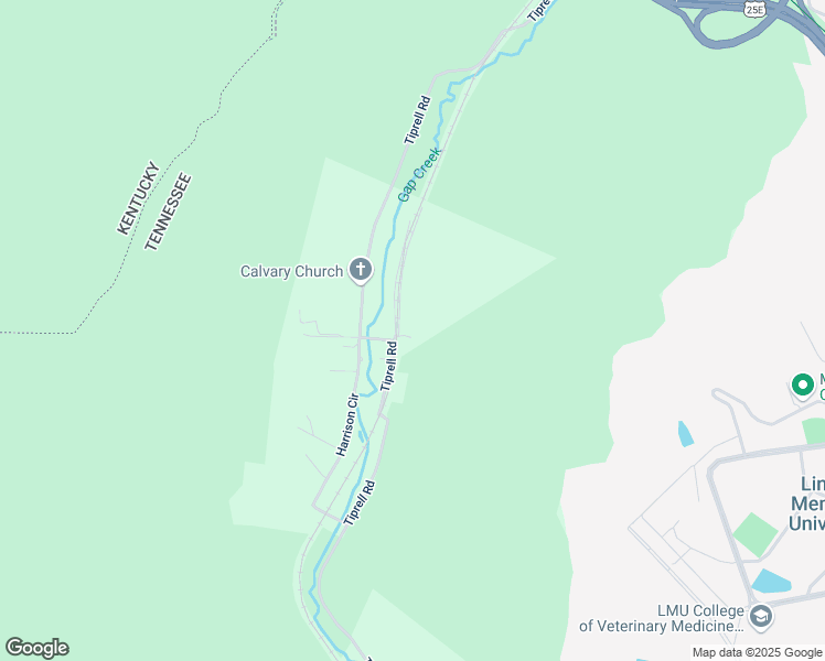 map of restaurants, bars, coffee shops, grocery stores, and more near 108 Depot Hollow in Cumberland Gap