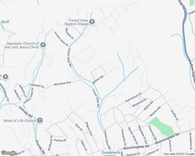 map of restaurants, bars, coffee shops, grocery stores, and more near 1720 Belden Road in Kingsport