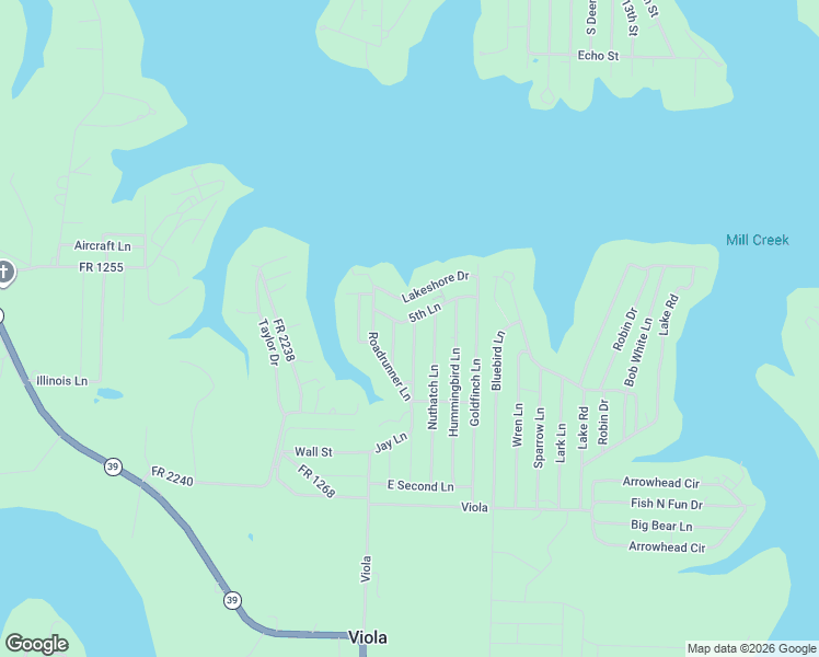 map of restaurants, bars, coffee shops, grocery stores, and more near 345 Mockingbird Lane in Shell Knob