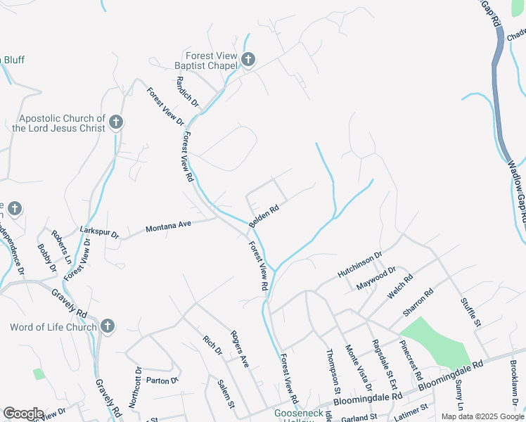 map of restaurants, bars, coffee shops, grocery stores, and more near 1720 Belden Road in Kingsport