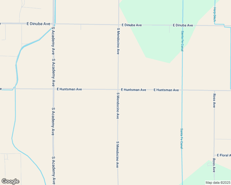 map of restaurants, bars, coffee shops, grocery stores, and more near 13461 East Huntsman Avenue in Selma
