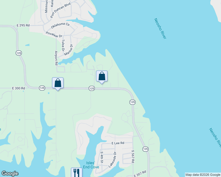 map of restaurants, bars, coffee shops, grocery stores, and more near 29975 South 566 Road in Afton