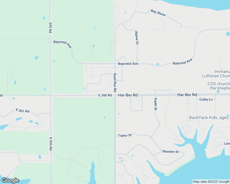 map of restaurants, bars, coffee shops, grocery stores, and more near 1298 Quail Run Road in Grove
