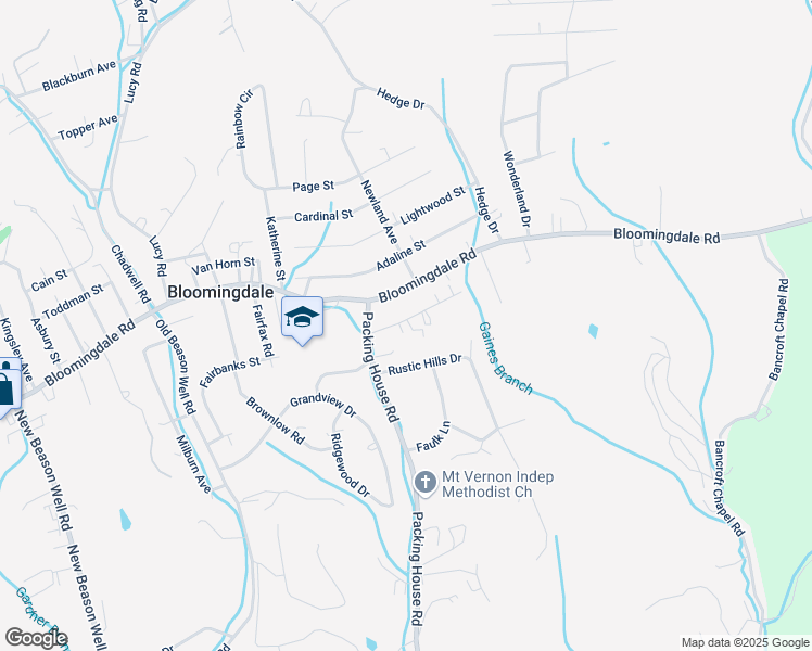 map of restaurants, bars, coffee shops, grocery stores, and more near 3335 Springwood Lane in Kingsport