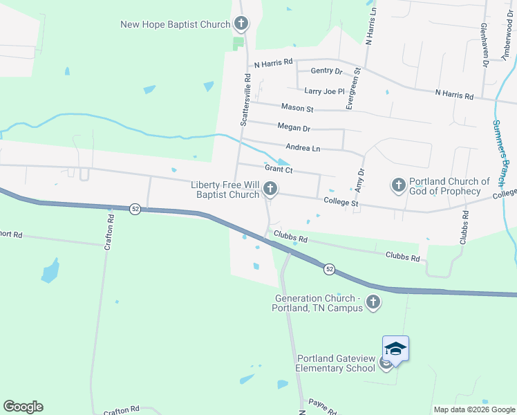 map of restaurants, bars, coffee shops, grocery stores, and more near 2007 New Deal Potts Road in Portland