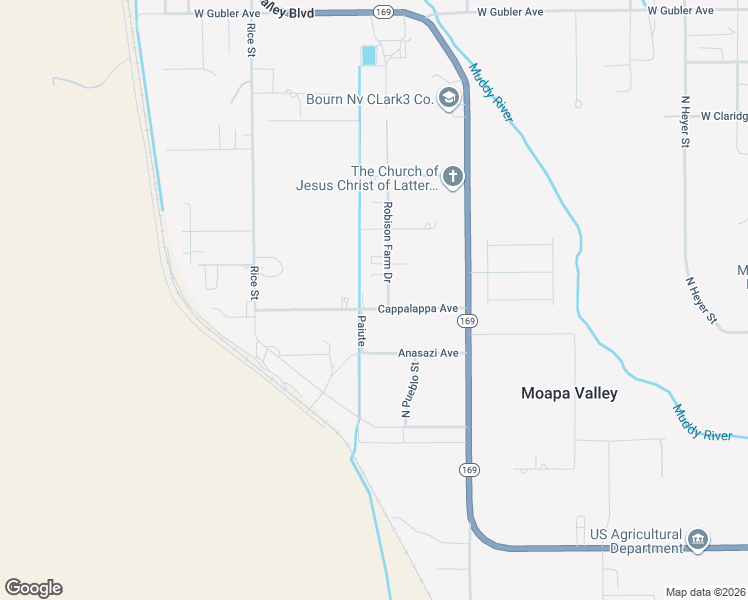 map of restaurants, bars, coffee shops, grocery stores, and more near 1680 Cappalappa Avenue in Moapa Valley
