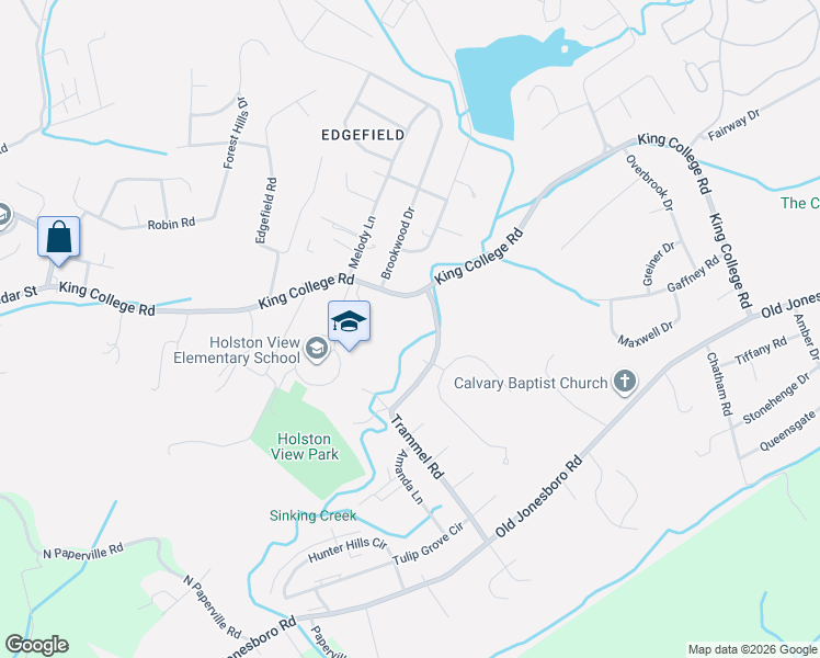 map of restaurants, bars, coffee shops, grocery stores, and more near 1900 King College Road in Bristol