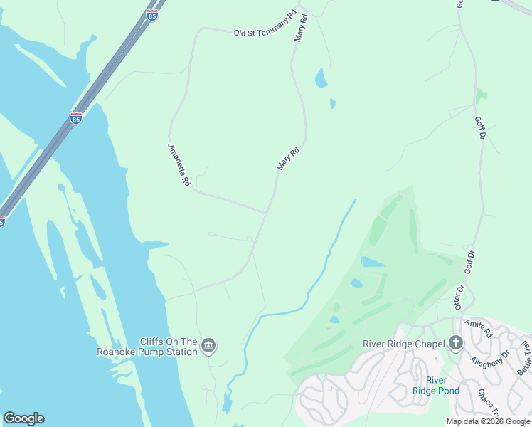 map of restaurants, bars, coffee shops, grocery stores, and more near 286-348 Mary Road in Bracey