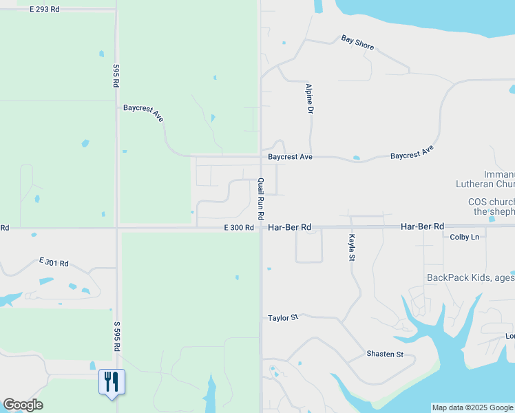 map of restaurants, bars, coffee shops, grocery stores, and more near in Grove