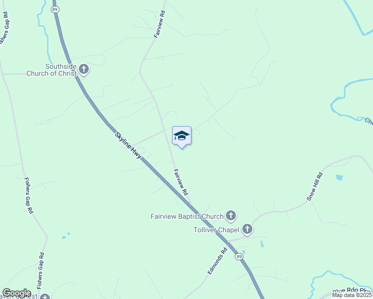 map of restaurants, bars, coffee shops, grocery stores, and more near 2323 Fairview Road in Galax