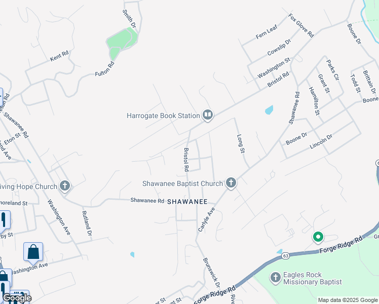 map of restaurants, bars, coffee shops, grocery stores, and more near 108 Cox Avenue in Harrogate