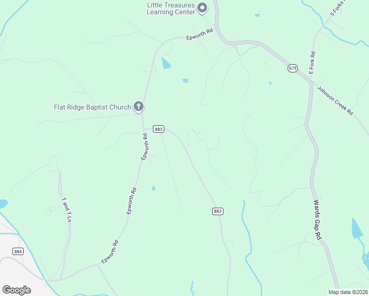 map of restaurants, bars, coffee shops, grocery stores, and more near 243 State Road 883 in Cana