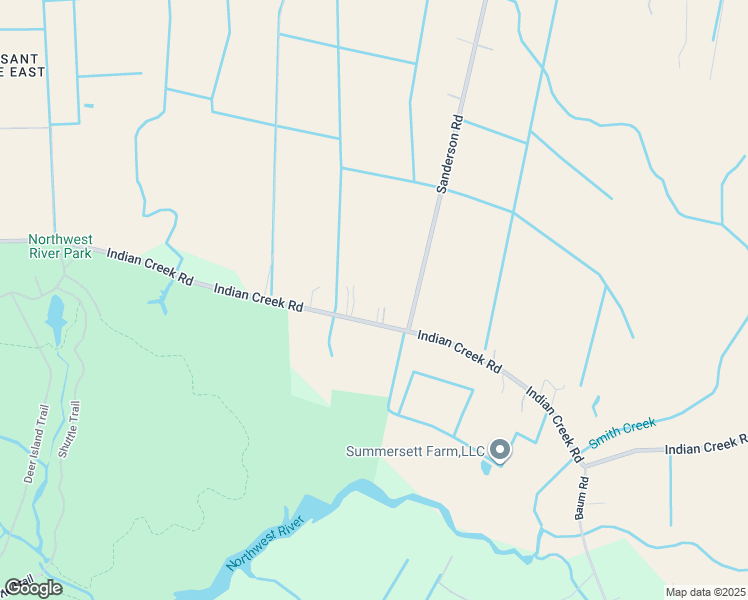 map of restaurants, bars, coffee shops, grocery stores, and more near 1940 Indian Creek Road in Chesapeake
