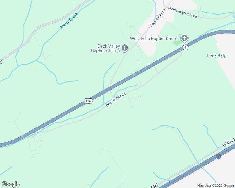 map of restaurants, bars, coffee shops, grocery stores, and more near 2044 Tennessee 1 in Bristol