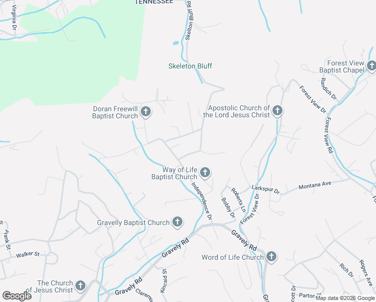 map of restaurants, bars, coffee shops, grocery stores, and more near 1135 Qualls Road in Kingsport