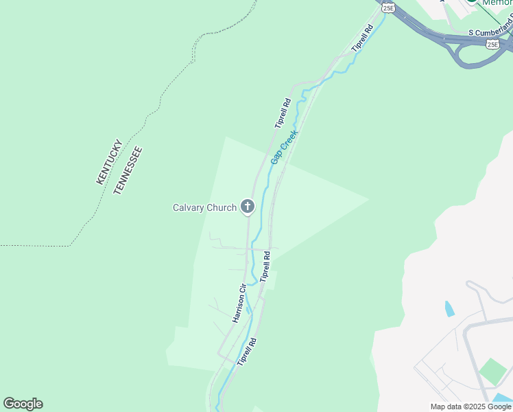 map of restaurants, bars, coffee shops, grocery stores, and more near 629 Tiprell Road in Cumberland Gap