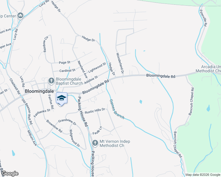 map of restaurants, bars, coffee shops, grocery stores, and more near 111 Chateaugay Rd in Kingsport