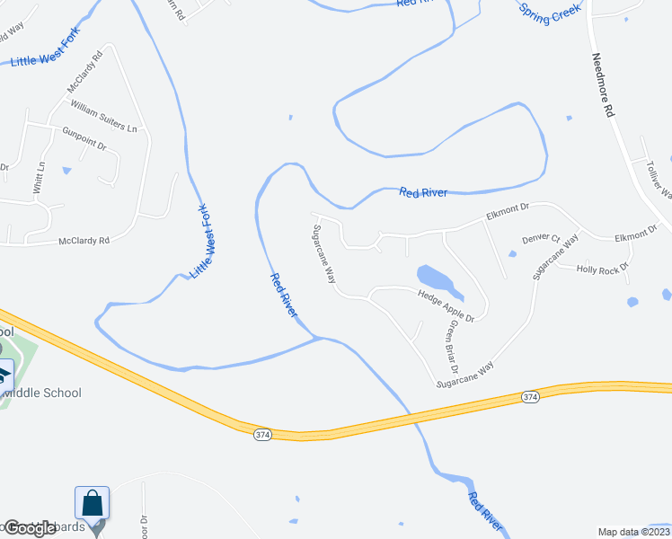 map of restaurants, bars, coffee shops, grocery stores, and more near 810 Sugarcane Way in Clarksville