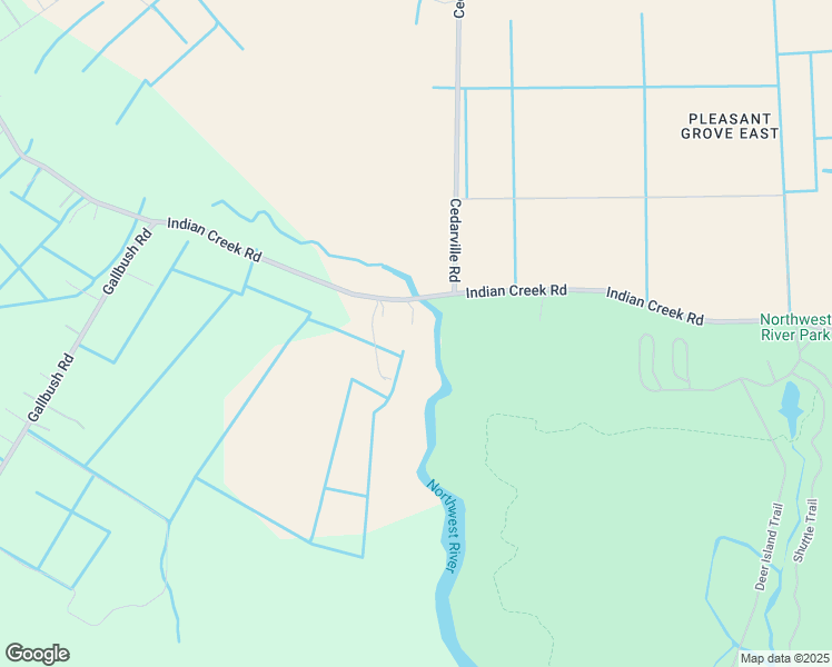 map of restaurants, bars, coffee shops, grocery stores, and more near 1355 Indian Creek Road in Chesapeake