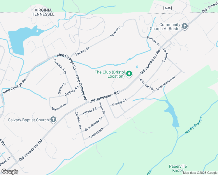 map of restaurants, bars, coffee shops, grocery stores, and more near 201-399 Monroe Drive in Bristol