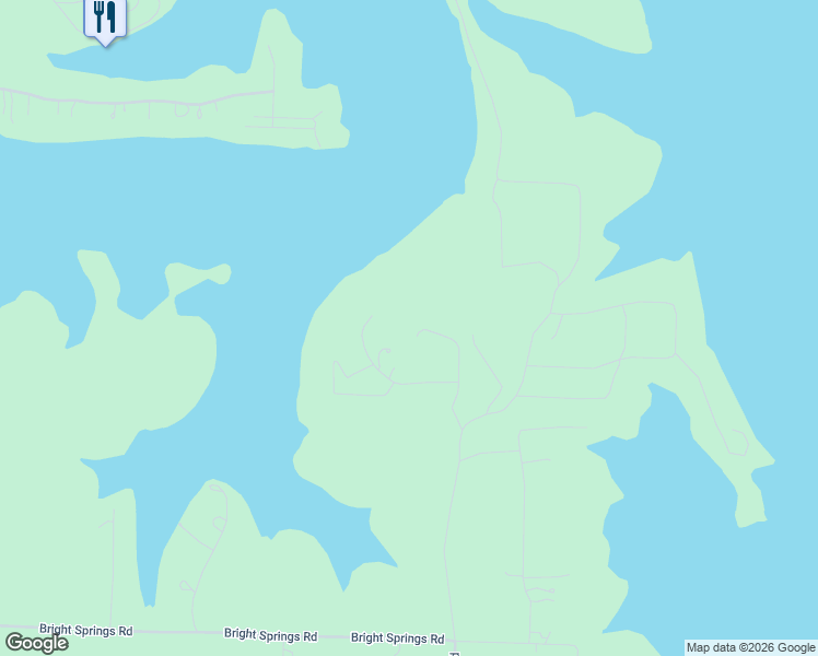 map of restaurants, bars, coffee shops, grocery stores, and more near 277 Cedar Falls Road in Shell Knob