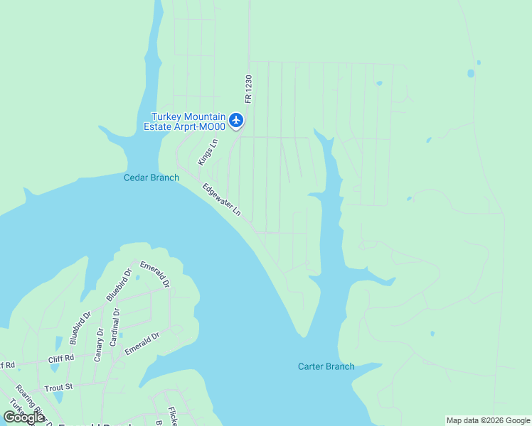 map of restaurants, bars, coffee shops, grocery stores, and more near 23515 East Dogwood Lane in Shell Knob