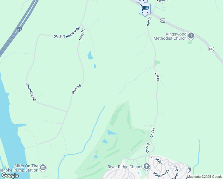 map of restaurants, bars, coffee shops, grocery stores, and more near in Bracey