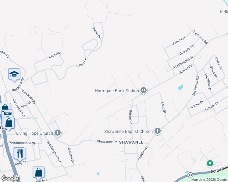 map of restaurants, bars, coffee shops, grocery stores, and more near 118 Albert St in Harrogate
